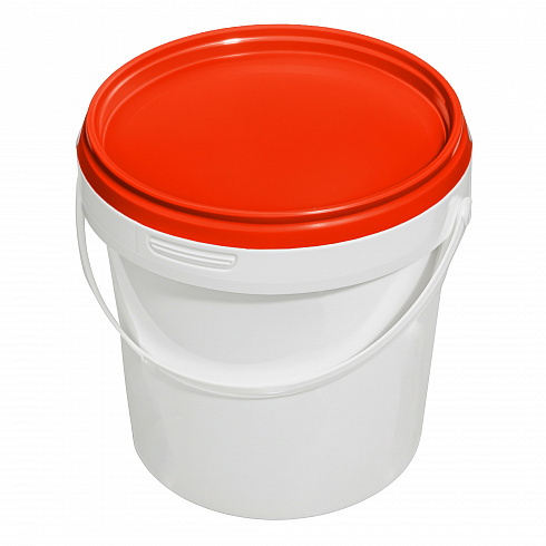пластиковое ведро jetb 850 (0,85 л) с красной крышкой