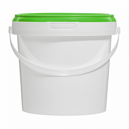 пластиковая банка jetb 860 (0,86 л) с зеленой крышкой