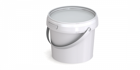 пластиковая банка с крышкой jetb 365 (0,365 л) пищевая круглая