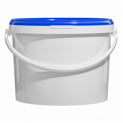 пластиковое ведро jet 110 (11,3 л) с синей крышкой