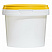 пластиковая банка jetb 365 (0,365 л) с желтой крышкой