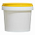 пластиковая банка jetb 365 (0,365 л) с желтой крышкой