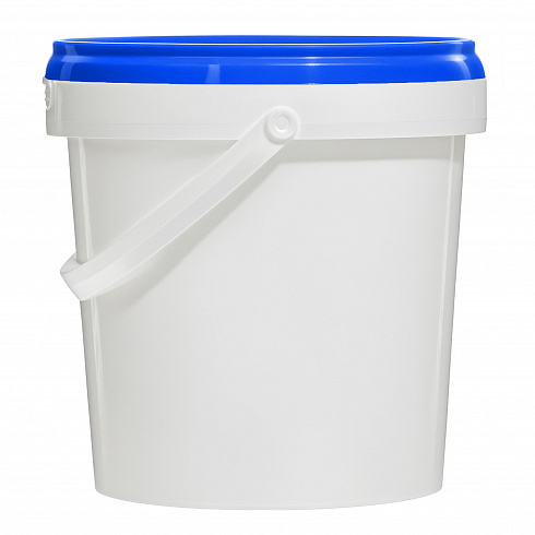 пластиковое ведро jetb 850 (0,85 л) с синей крышкой