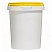 пластиковая банка (стакан) jetb 520 (0,520 л) с желтой крышкой