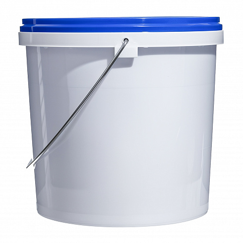 пластиковое ведро овальное 5,8 л с синей крышкой