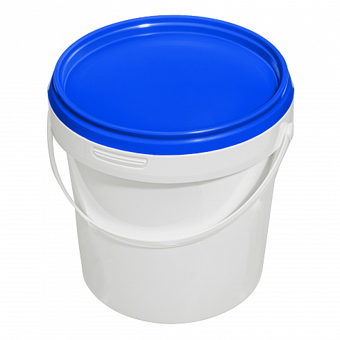 пластиковое ведро jetb 850 (0,85 л) с синей крышкой