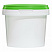 пластиковая банка jetb 365 (0,365 л) с зеленой крышкой