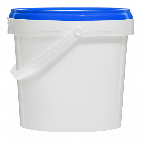 пластиковое ведро jetb 365 (0,365 л) с синей крышкой
