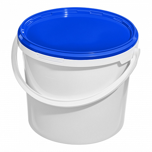 пластиковое ведро jet 56 (5,7 л) с синей крышкой