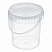 прозрачное ведро 1,1 л пластиковое