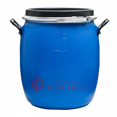 пластиковая бочка 48 литров с ручками