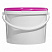 пластиковое ведро jet 110 (11,3 л) с фиолетовой крышкой