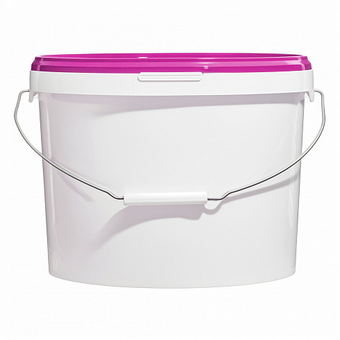 пластиковое ведро jet 125 (13,2 л) с фиолетовой крышкой