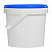 пластиковое ведро jetb 11 (1,1 л) с синей крышкой