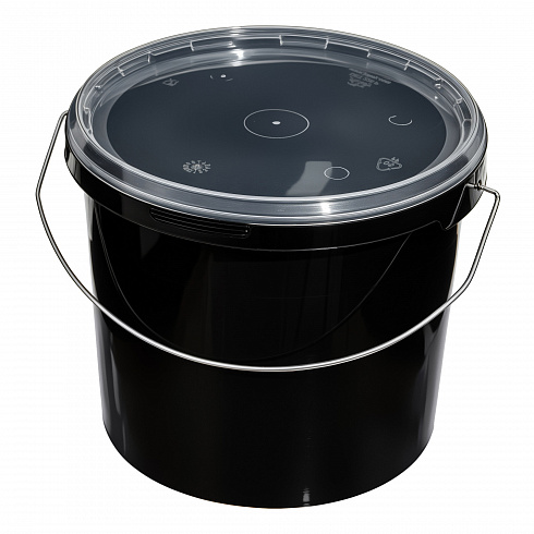 ведро техническое jet 56 (5,7 л) с прозрачной крышкой