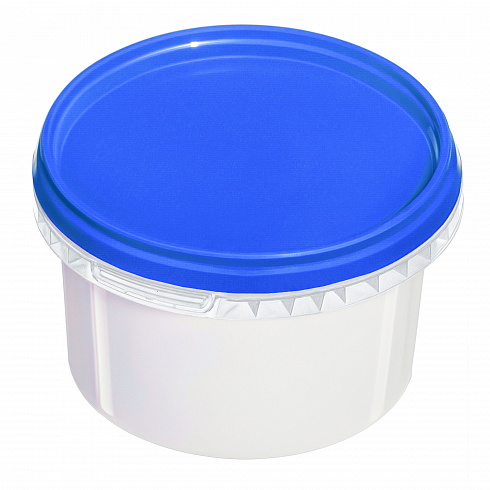 пластиковая банка jetb 478 (0.5 л) с синей крышкой