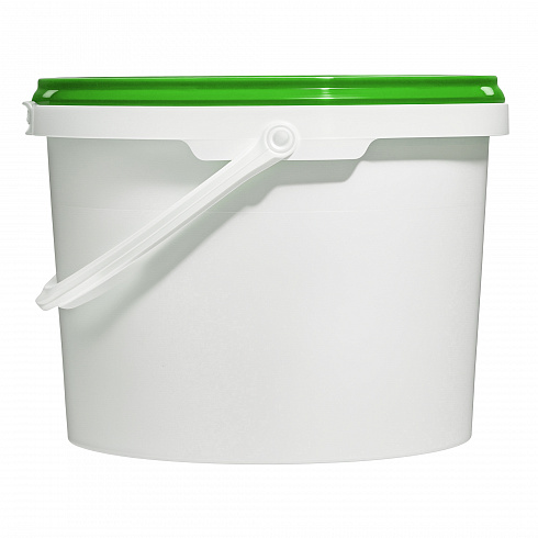 пластиковое ведро jet 30 (3 л) с зеленой крышкой
