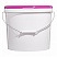 пластиковое ведро jet 150 (15,9 л) металл. ручка, фиолетовая крышка